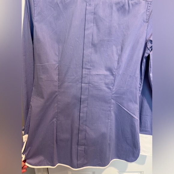 Pin Striped Tailored Button up Dress Shirt - Picture 4 of 8